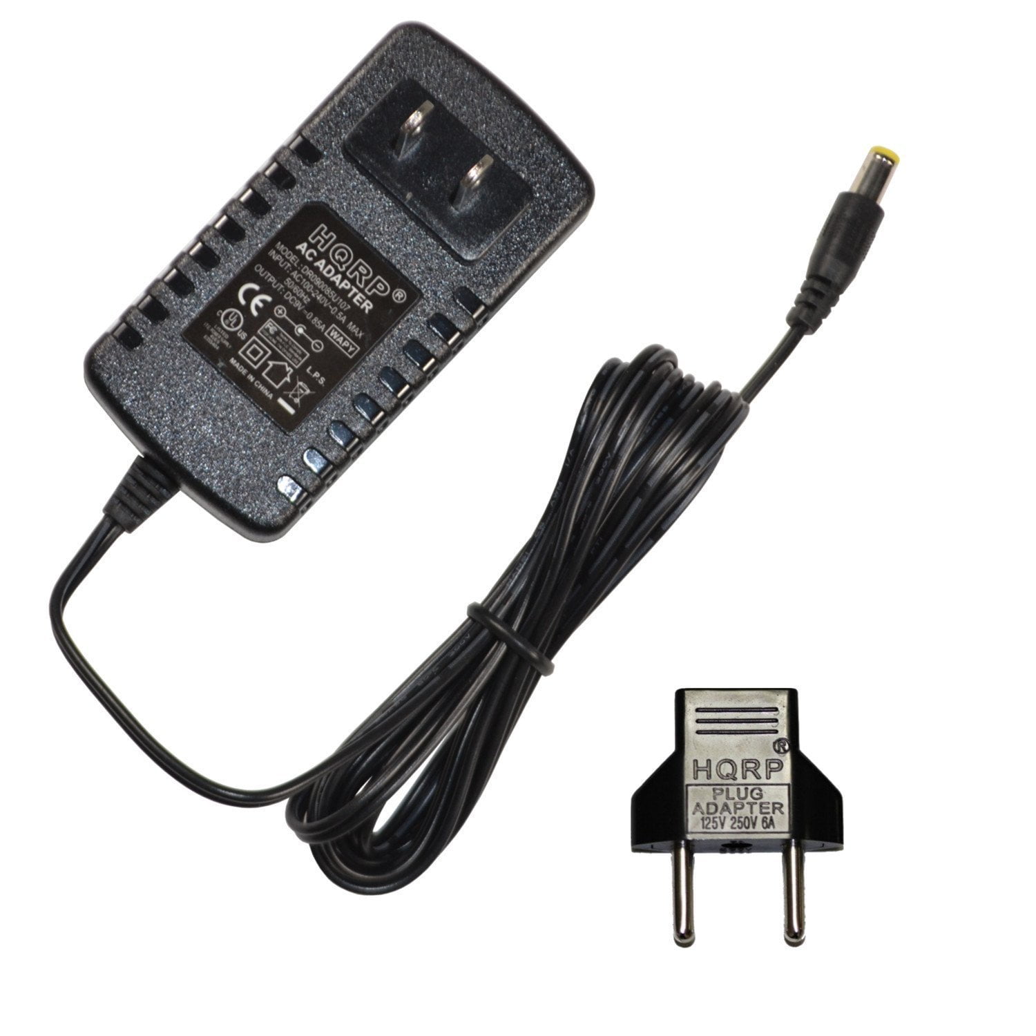 Hqrp Ac Adapter Power Supply Compatible With Casio Ctk 530 Ctk530 Ctk 531 Ctk531 Keyboards Replacement Black