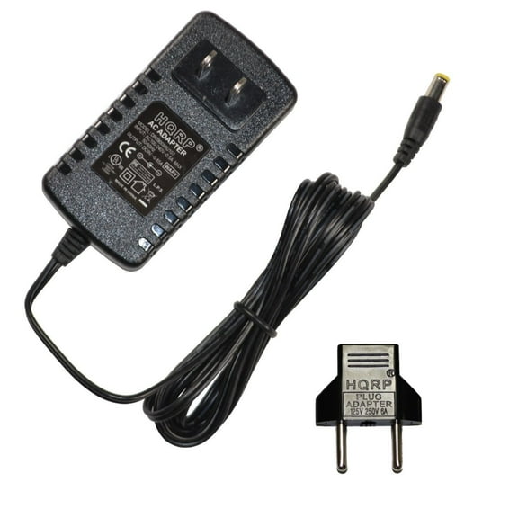 HQRP AC Adapter / Power Supply for Casio CTK-573 / CTK573 / CTK-574 / CTK574 Keyboards Replacement