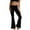 Black, variant on LYXSSBYX Yoga Leggings for WomensWomen High Elastic Waist Bell-Bottom Long Trousers Skinny Flare Dance Pants M