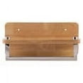 thumbnail image 3 of ALFI brand AB5510 12" Small Wooden Shelf with Chrome Towel Bar Bathroom Accessory, 3 of 7