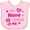 AD-Pink, variant on Inktastic Valentine's Day My Nana Loves Me Hearts and Lips Boys or Girls Baby Bib