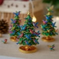 thumbnail image 2 of KOYPTL Mini Christmas Table Trees Decorations,Colorful Resin Hummingbird Christmas Tree Ornament for Holiday Indoor Bookshelf Home Xmas Decor Gifts,Christmas Stocking Stuffers, 2 of 4