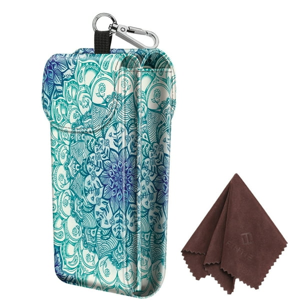 Double Eyeglasses Case, Fintie PU Leather Portable Sunglasses Pouch