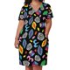 thumbnail image 3 of Mono de los 80 (estampado más grande) Vestido holgado con bolsillos Vestidos de novia de verano para mujer, 3 of 7