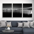 thumbnail image 3 of wall26 Floating Framed Canvas Wall Art for Living Room, Bedroom Black and White Landscape Canvas Prints for Home Decoration Ready to Hang - 16"x24"x3 Panels, 3 of 4