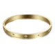 thumbnail image 3 of Pulsera de lujo Ryscom con cristales de zirconia dorado casual, 3 of 5