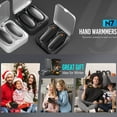thumbnail image 6 of Morfone Magnetic Hand Warmers Rechargeable with 10000mAh Charging Case, 2 Pack Portable Electric Pocket Heater 3 Heat Settings Up to 50 Hrs, Gifts for Christmas, Hunting, Camping Gear, Golf, Outdoors, 6 of 10