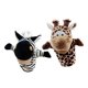 thumbnail image 2 of 2 marionetas de mano de animales de peluche, juguete educativo de peluche para contar historias, para juegos en interiores, ejercicios preescolares Jirafa cebra, 2 of 10