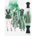 thumbnail image 5 of Womens Solid One Shoulder Sleeveless Ruffle Long Maxi Dress - Mint Green, 5 of 7