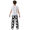 thumbnail image 4 of FORMRS Boys Pajama Pants with Pockets Size 6-8Y Kids Lounge Sleep Bottoms, White Halloween Ghost, 4 of 8