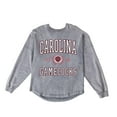 thumbnail image 6 of Women's Gameday Couture Gray South Carolina Gamecocks Oversized Final Score Snow Wash Long Sleeve T-Shirt, 6 of 6