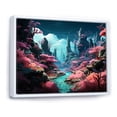 thumbnail image 2 of Designart "Life in Paradise Coral Reef I" Coastal Framed Wall Art - Coastal Blue Coastal Tropical Entryway Framed Wall Art, 2 of 6