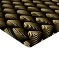 thumbnail image 4 of Ambesonne Abstract Fitted Sheet, Geometric Pattern Retro, King Size, Charcoal Grey Mustard, 4 of 5