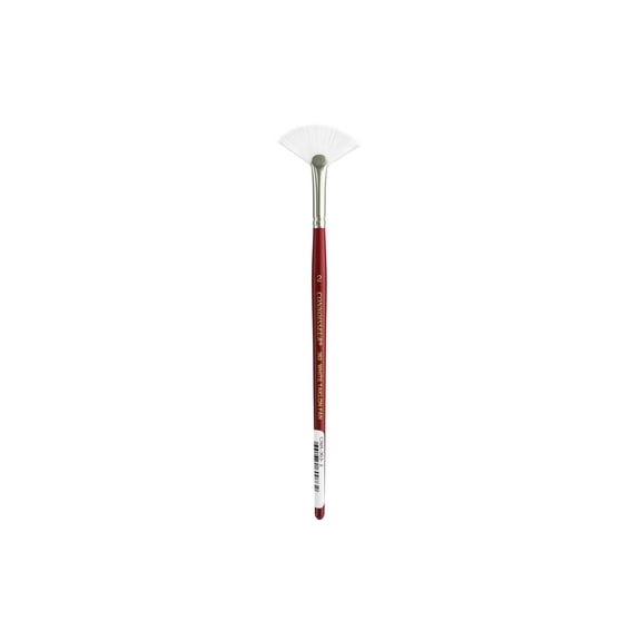 Connoisseur Brush White Taklon Short Fan #2