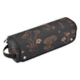 thumbnail image 2 of Hair Tool Organizer Bag with Heat Resistant Mat Removable Travel Storage Case for Hot Air Brushes Curling Irons Mushrooms and Glittering Stars, 2 of 8