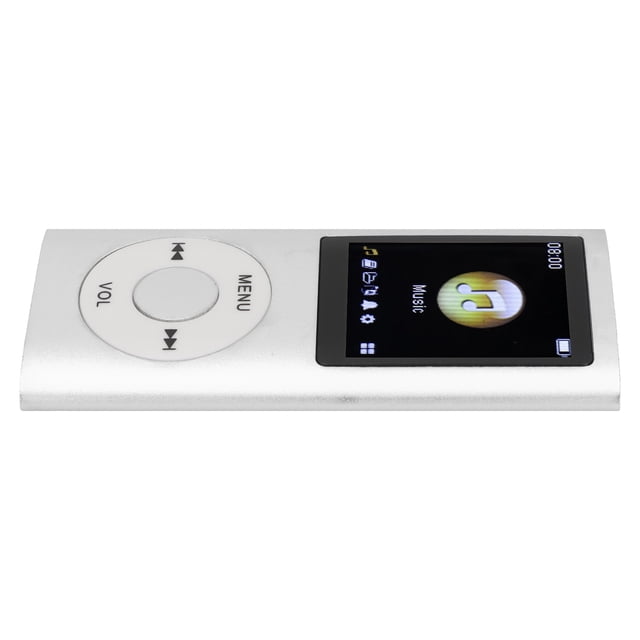 Slim MP3 Player, Stylish Multifunctional Lossless Sound Music Player with Earphones, Portable MP3 Music Player, Support 64G Memory Card