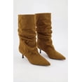 thumbnail image 2 of Women's Pointy Toe Kitten Heel Mid Calf Slouch Boots, 2 of 5