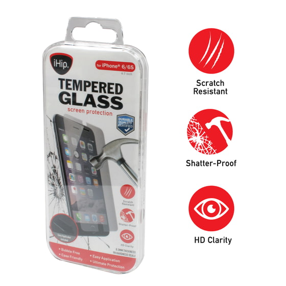 Ihip Tempered Glass Hd Screen Protector Shatter And Scratch Ihip Tempered Glass Hd Screen Protector Shatter And Scratch Resistant Iphone 6 6s 7 Com