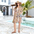 thumbnail image 6 of Beach Vacation Clothes Kimono Cardigan Loose Swimsuit Cover Up for Women Avocado Fruits S, 6 of 6