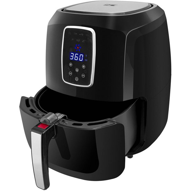 Kalorik Black and Stainless Steel XL Digital Family Airfryer Walmart
