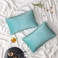 thumbnail image 1 of Funda de Almohada 2pcs Bola Color Sólido-Azul Claro 30*50 Xemadio LRWJ223-19, 1 of 7