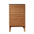 thumbnail image 7 of JONATHAN Y Calandre 20 in. W x 18 in. D x 33 in. H, Thin Linear Slat 2-Shelf, Bath Vanity Cabinet ONLY, Walnut, VAN1004B, 7 of 7