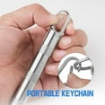 thumbnail image 4 of Keychain Pill Holder Small Titanium Pill Case Travel Pill Box Container Variable Lengths Portable Pill Organizer Metal Pill Case Bottle( Titanium XL.), 4 of 6