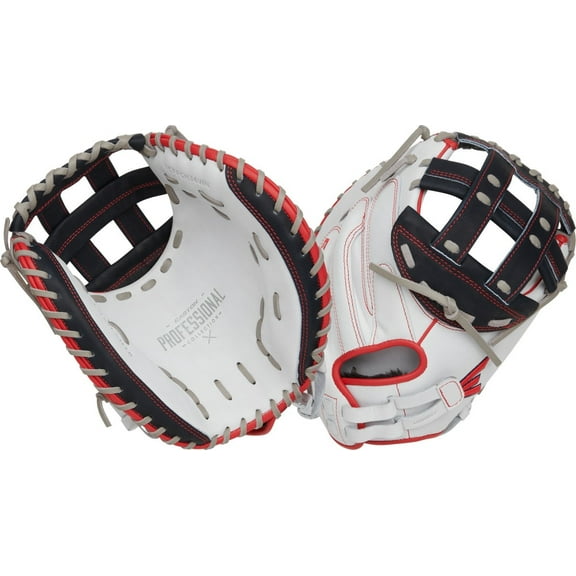 Easton Colorsplash 1.0 34" Fastpitch Catchers Mitt (Pcfpcm34) Modified H White/Red/Blue 34 Right Hand