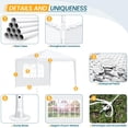 thumbnail image 6 of Hoteel Party Tent 10x10 Canopy Tents for Parties with 4 Removable Sidewalls, Patio Camping Gazebo, Portable Tent for Parties, Weddings, BBQ, Waterproof, White, 6 of 10