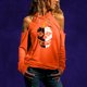 thumbnail image 2 of Moda Mujer Causal Cuello Redondo Blusa Estampada Sin Tirantes Manga Larga Camiseta Otoño Tops Fridja  bvmnju2021, 2 of 5