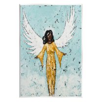 Stupell Industries Angel Wings Woman Portrait Painting Unframed Art Print Wall Art, Design by Jade Reynolds