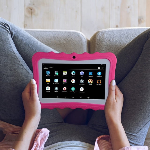 Tableta de 7 Pulgadas,Android 4.4 Dual Core Tablet Pc con 16 Gb de Almacenamiento Y 1 Gb de Ram,Cámara Wifi Inalámbrica Bluetooth para Reproducción de Medios