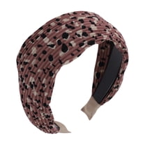 Unique Bargains 1 Pc Exquisite Pleated Chiffon Headband Purple Pink