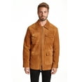 thumbnail image 1 of EXcelled  Men's Big and Tall Suede Shirt Collar Jacket, 1 of 5
