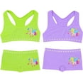 thumbnail image 5 of ToBeInStyle Girl's Pack of 6 Racerback Training Bra Tops & Matching Boyshort Bottoms - Unicorn Love - Medium, 5 of 6