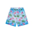 thumbnail image 3 of 5-16Y Kids Teens Boys Swim Trunks with Compression Liner Double Layer Beach Surf Swim Shorts Quick Dry Boxer Brief Swimwear Bottoms, 3 of 8