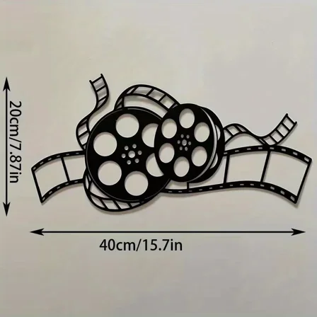 Perfect Camera Themed Decor Vintage Movie Reel Metal Sign for Home Theater Or Movie Room, Wall Decor,room Decor,home Decor