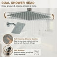 thumbnail image 5 of CASAINC 3 Function Digital Display Dual Shower Heads Single Handle 1-Spray Dual Shower Faucet 1.8 GPM with Pressure Balance Shower System in Brushed Nickel, 5 of 9