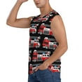 thumbnail image 3 of Balery Fire and Rescue Truck Men's Sleeveless Muscle Shirts Workout Tank Top, Moisture Wicking, Odor Protection-X-Large, 3 of 8
