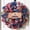 Patriotic, variant on Yastouay 22 Inch Spring Wreaths for Front Door,Magnolia Wreath Buffalo Plaid Door Wreath for Farmhouse Decor