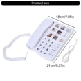 thumbnail image 5 of Milue Button Landline Telephone for Elderly Hands Freely Speaking Adjustable Sound, 5 of 11