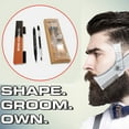 thumbnail image 2 of 1 Beard Ruler, 1 Beard Pen Bradem Clear Out Deal, Symmetr Hair Tool Filler Tool Beard Beard and Set Beard Shaping Shaping Pen Men Hair Care, Hair Brush Multicolor, Hair Brush, 2 of 9