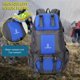 thumbnail image 5 of Mochila de senderismo de 50 l, impermeable, para deportes al aire libre, mochila de viaje, con, 5 of 8