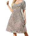 thumbnail image 2 of Vestido de manga corta "It's a boy story" Vestido vintage de verano para mujer, 2 of 7