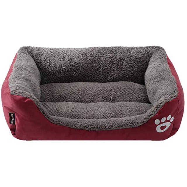 Cama para perros, usada para perros, gatos, animales pequeños, color caramelo, lavable, suave, cálida, tela S JAMW Sencillez