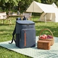 thumbnail image 2 of Cooler Backpack, Large Capacity Insulated Lunch Bag with Bottle Holders, Portable Food Storage Backpack for Daily Travel Office Car Picnic Camping and Outdoor Activities, 2 of 7