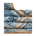 thumbnail image 4 of Unique Loom Braided Jute Collection Area Rug - Bengal (3' 3" x 5' 1" Rectangle Blue/Natural), 4 of 7