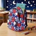 thumbnail image 4 of Xixirimido American Patriotic Stars Print 17" School Backpack for Boys Girls Multi-pocket Bookbags Elementary High School Bookbag Daypacks School Bag for Students, 4 of 8