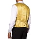 thumbnail image 3 of Chaleco de lentejuelas INSPIRE CHIC para hombres, sin mangas, con cuello en V, chaleco disco brillante S amarillo, 3 of 5