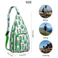 thumbnail image 3 of Botanical Cactus Backpack - Scientific Succulent Print, Durable Outdoor Pack, 3 of 4